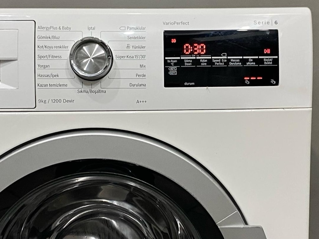 Bosch 9 Kg 1200 Devirli İnverter A+++ Serie 6 Çamaşır Makinesi - 4