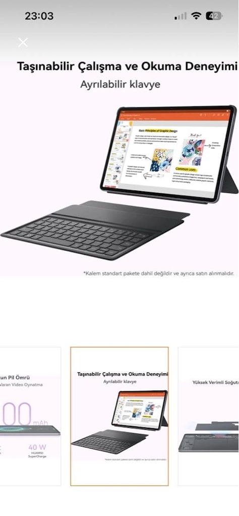 Huawei MatePad 11.5 2025 (8/256 GB)Klavyeli Kılıf -Sıfır Ayarında - 6