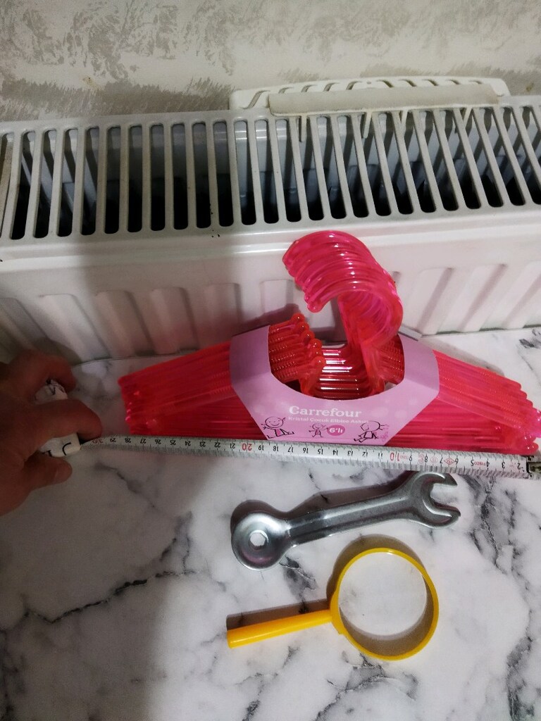 Canlı pembe çocuk askı seti büyüteç ve tamir anahtarı - 4