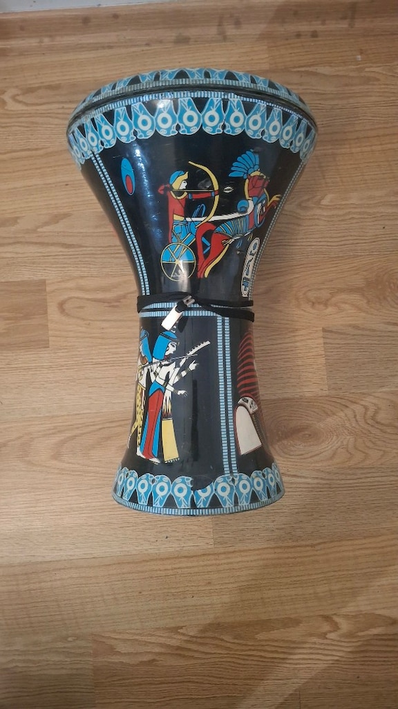 Mısır Motifli Döküm Darbuka -Temiz / Sıkıntısız - 4