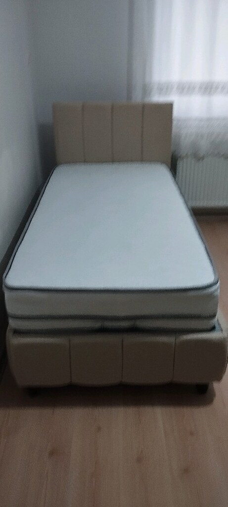 90/190 cm'lik baza Başlık yatak takım sandıklı baza - 8