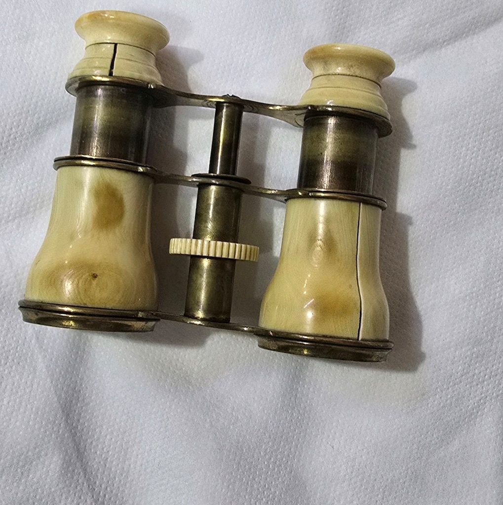 Vintage Fransız pirinc Opera ( Tiyatro ) Dürbünü - 3