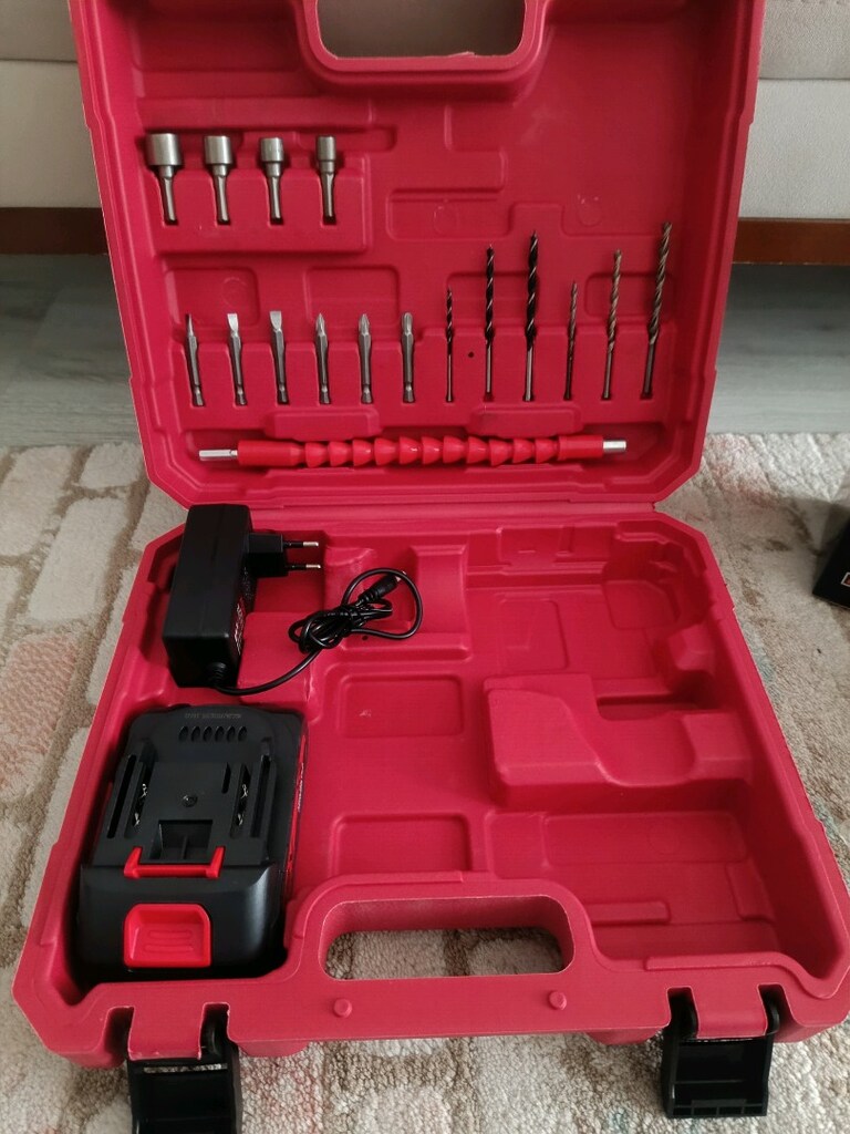 Sıfır Dijital Ekranlı Şarjlı Matkap Darbeli - 4