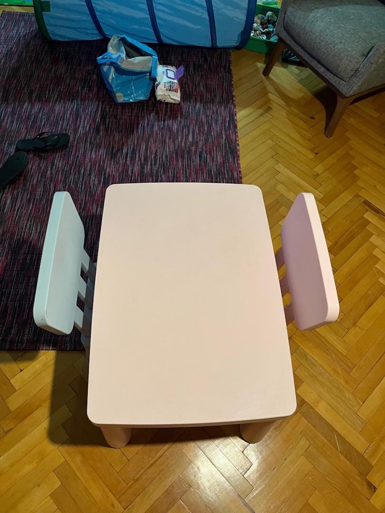 ikea mamut masa ve iki sandalye - 2