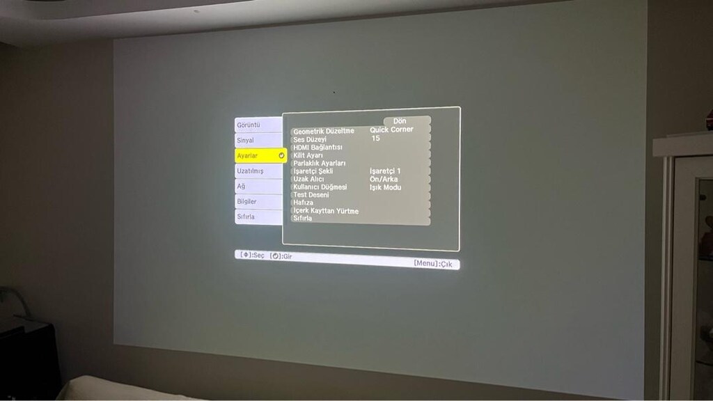 Epson EB-L400U Lazer Projeksiyon ürün çok fazla kullanılmadı - 7