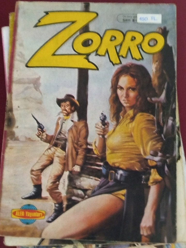 ZORRO, 1-9 takım, Alfa Yayınları, orijinal 1980'ler baskısı takım - 12