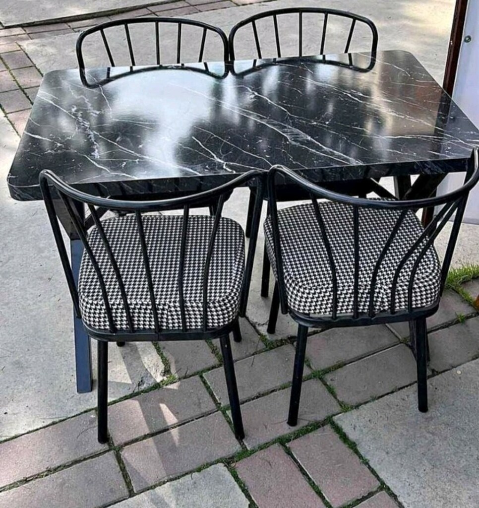 4 kişilik masa sandalye - 5