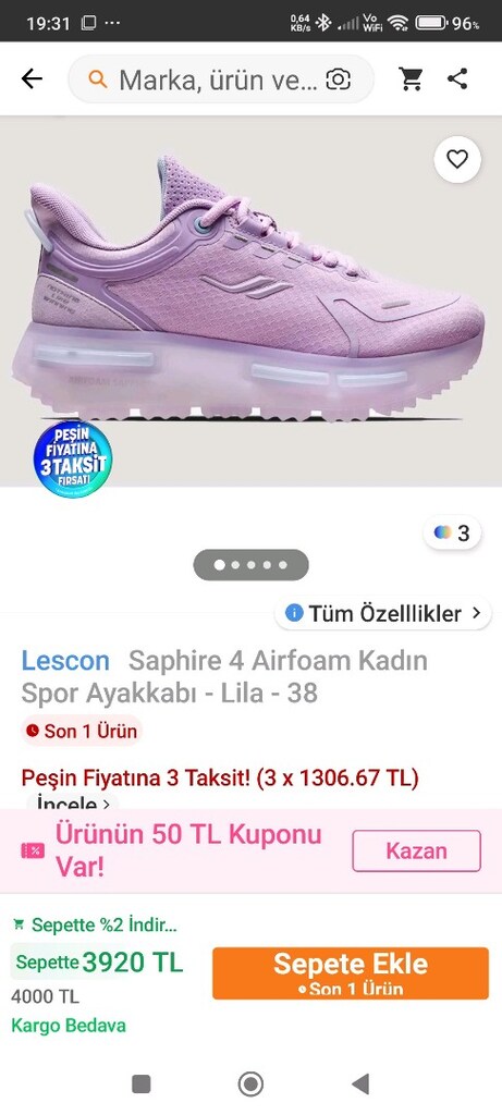 sıfır Lescon kadın ayakkabı