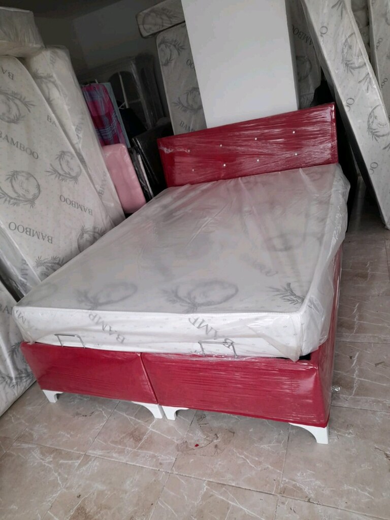 çift kişilik yatak baza başlık 3lü set - 2