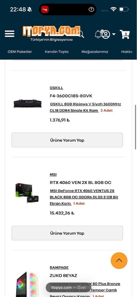 Eksiksiz Oyuncu ve Yayıncı Set RTX 4060 Sistem, Çift 180Hz Monitör - 5