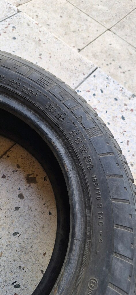 2 adet 165 70 14 C römork için uygun eskı tarıh Michelin - 2