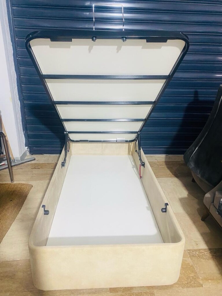 Tek kişilik baza başlık yatak 90/190 ölçüsü - 5