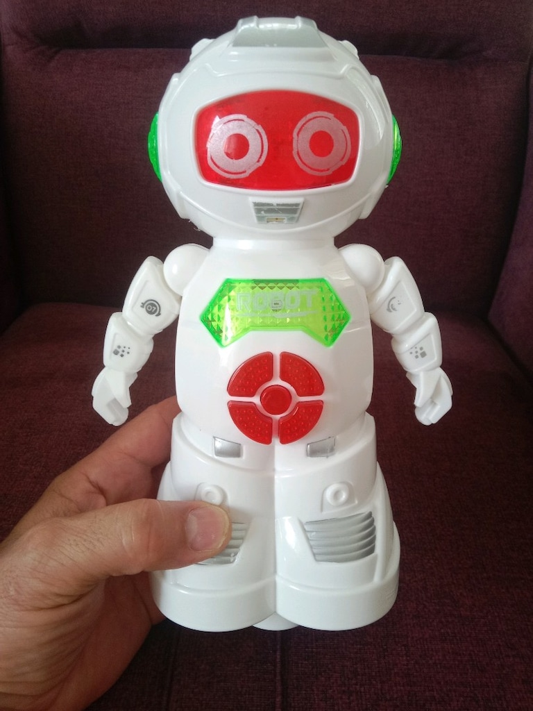 ışıklı müzikli koruma robotu sıfır kutusunda - 2
