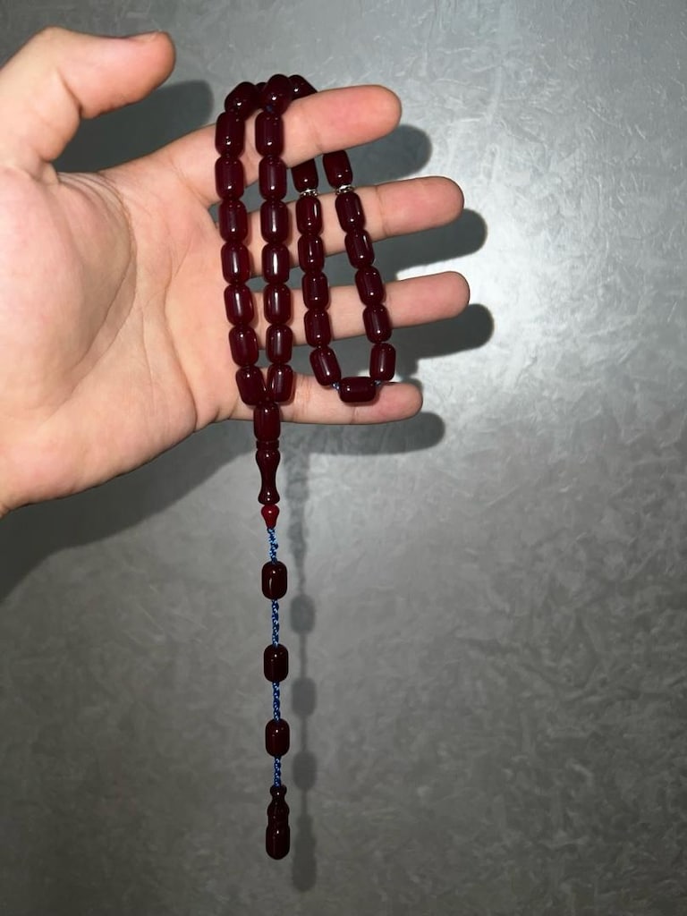 Sıkma Kehribar Tesbih - 3