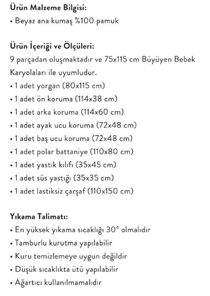 Çilek Mobilya Uyku Seti - 5