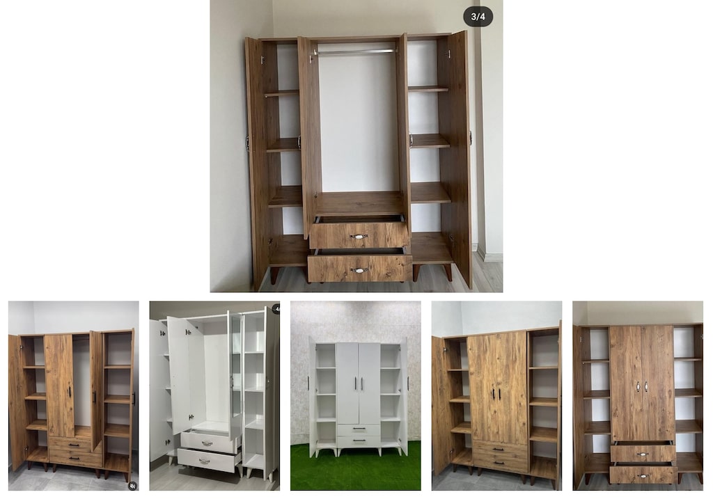 4 kapaklı elbise dolabı goexopudph - 6