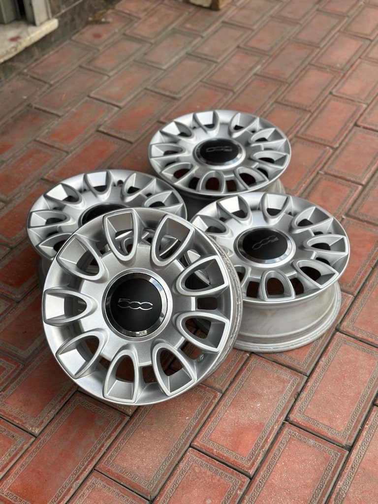 15 inç 4x98 orjinal Fiat 500 jant takımı hatasız - 2