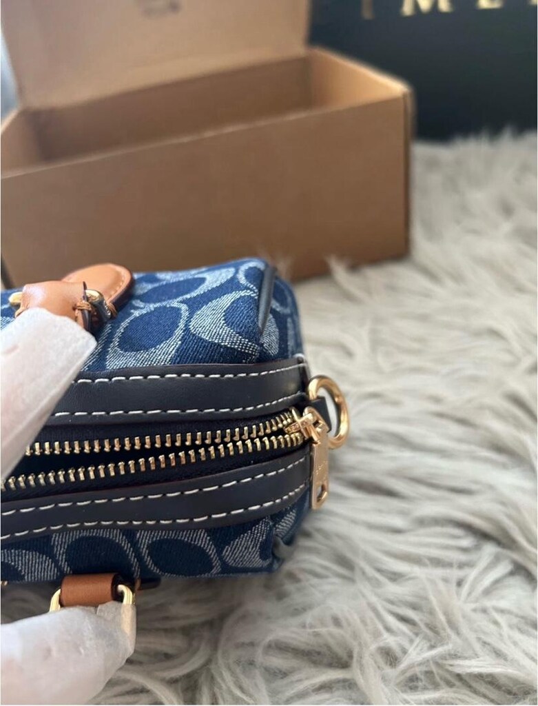 Coach Mini Rowan Crossbody Denim - 10