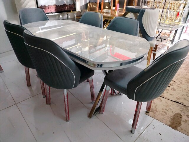 LÜKS MDF OVEL MASA SANDALYE TAKIMI 16500₺