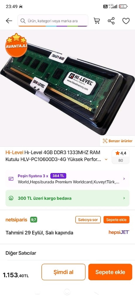 DDR3 4 GB RAM - 3