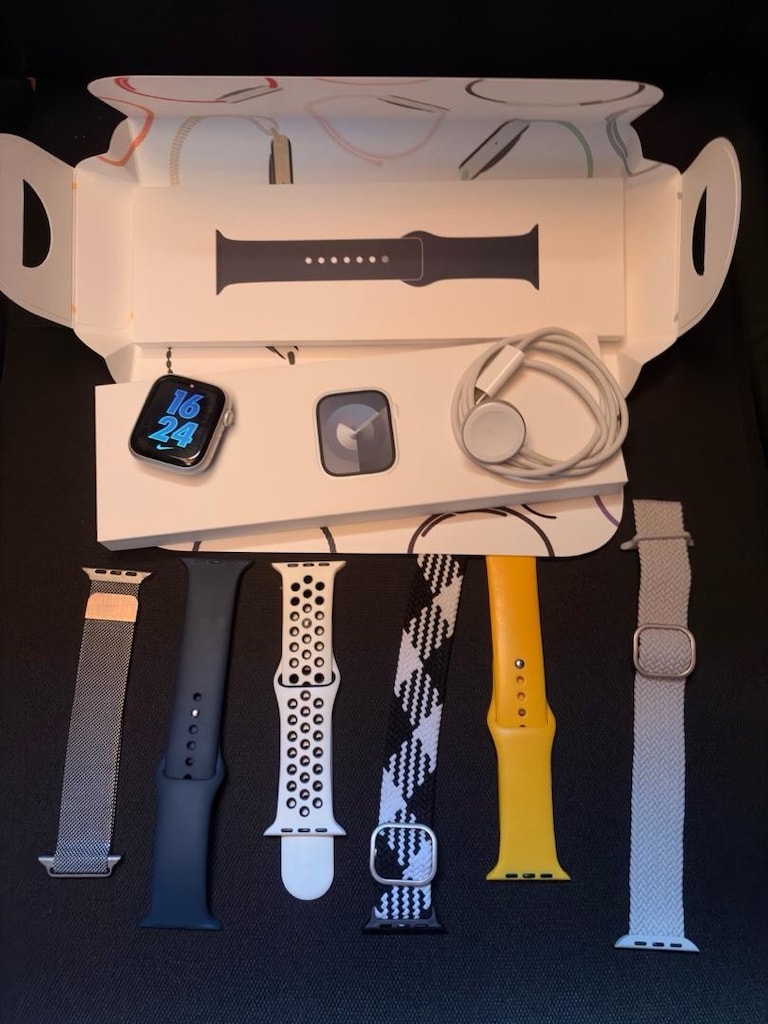6 kordonlu apple watch 9 45 mm silver - 3