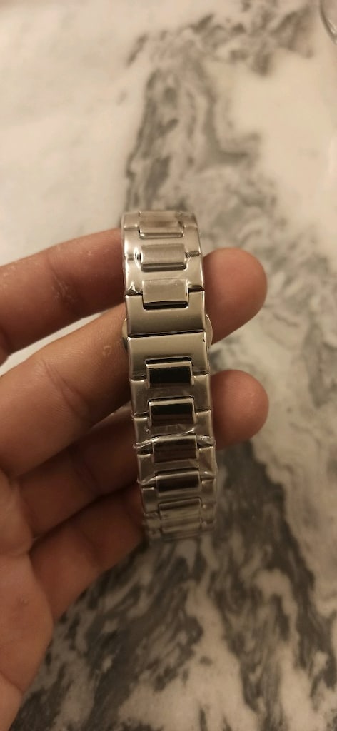 Patek Philippe takvimli pilli çelik kasa kordon kol saati - 6