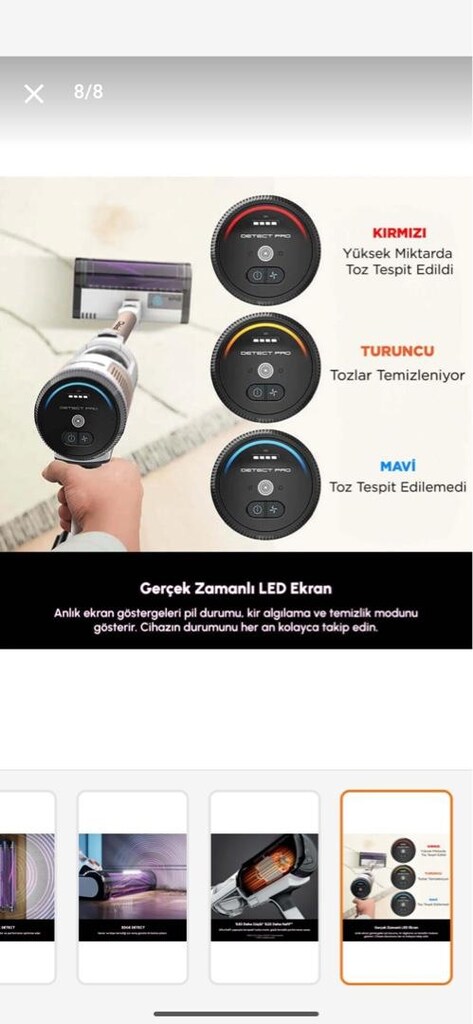 Shark Deteckt Pro Auto Empty Sistem Şarjlı Dikey Süpürge - 9