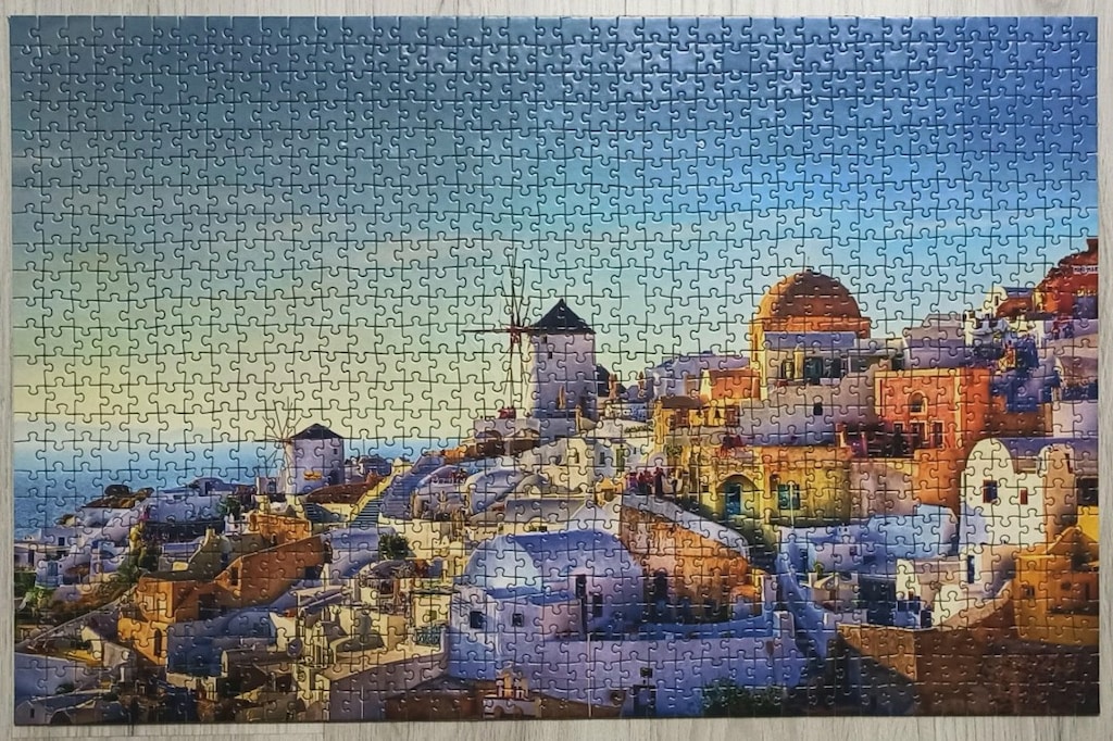 Arlası Bantlı Yapılmış Puzzle - 13