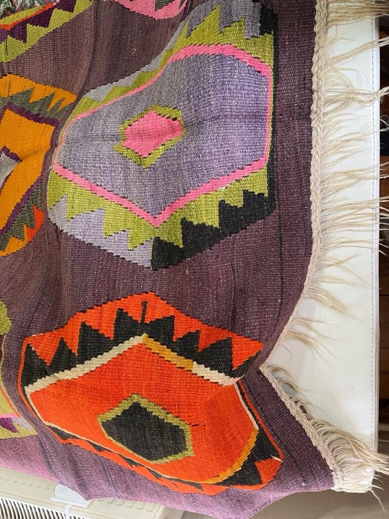 El Dokuma Kök Boyalı Kilim - 2