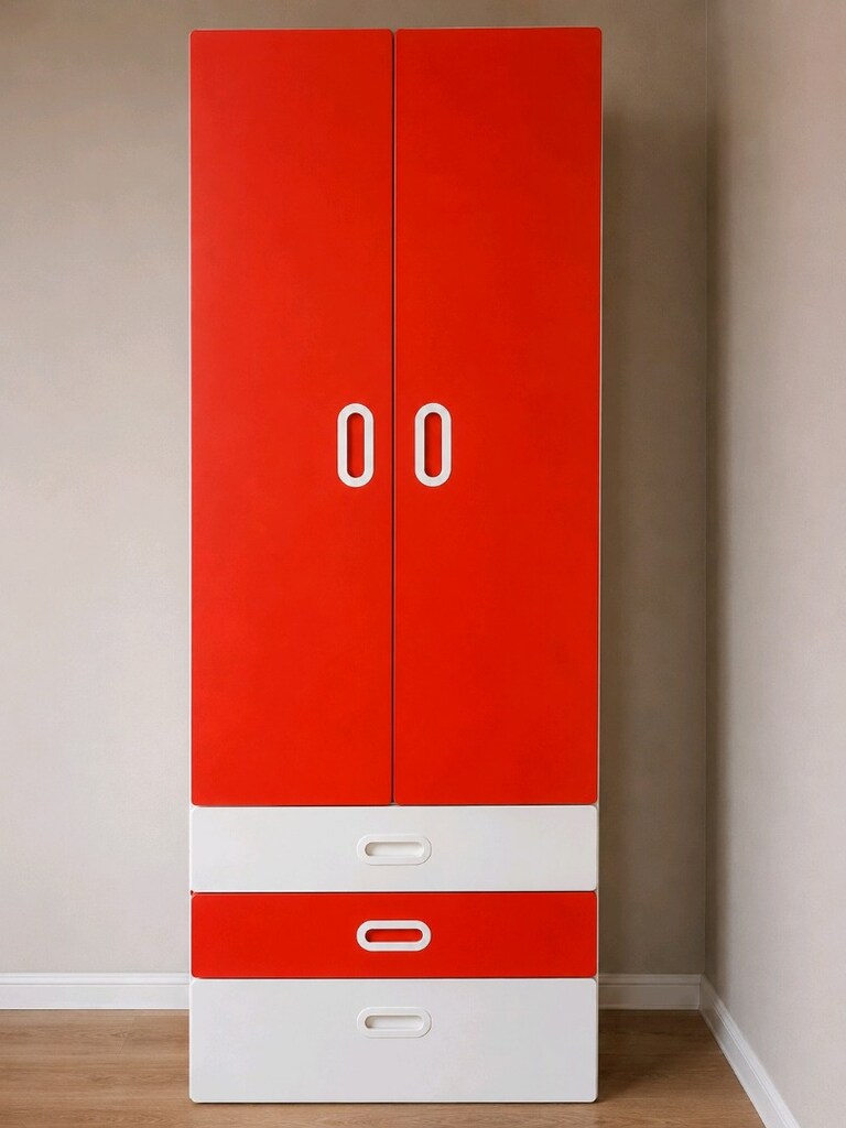 İkea smastad çocuk elbise dolabı 60*57*181 cm - 2