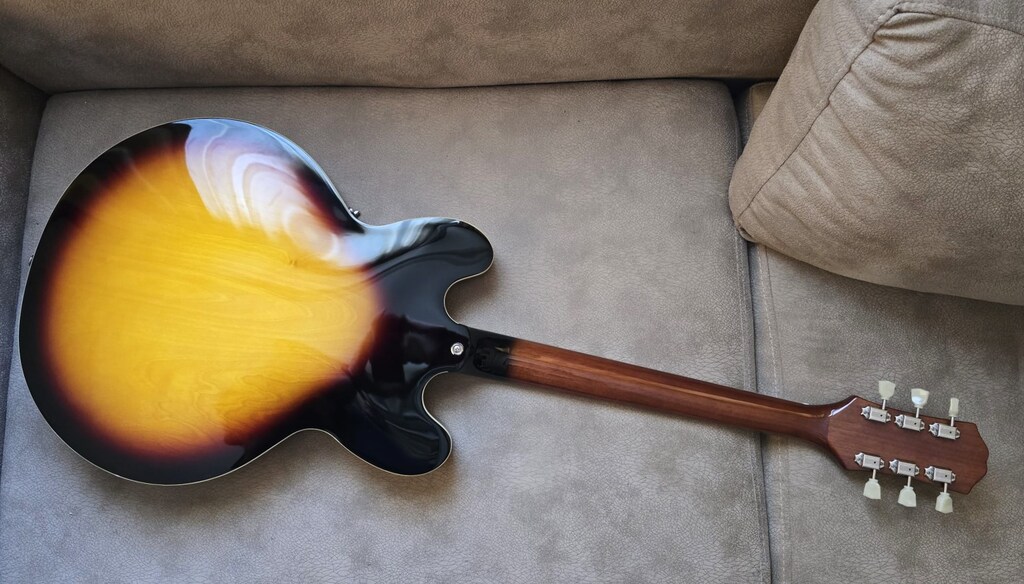 EPIPHONE ES-335 SEMI HOLLOW BODY VINTAGE SUNBURST ELEKTRO GİTAR - 7