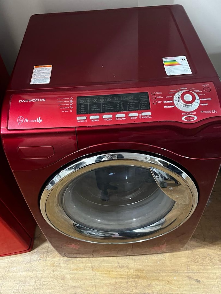 Retro buzdolabı 12 kg çamaşır makinesi - 4