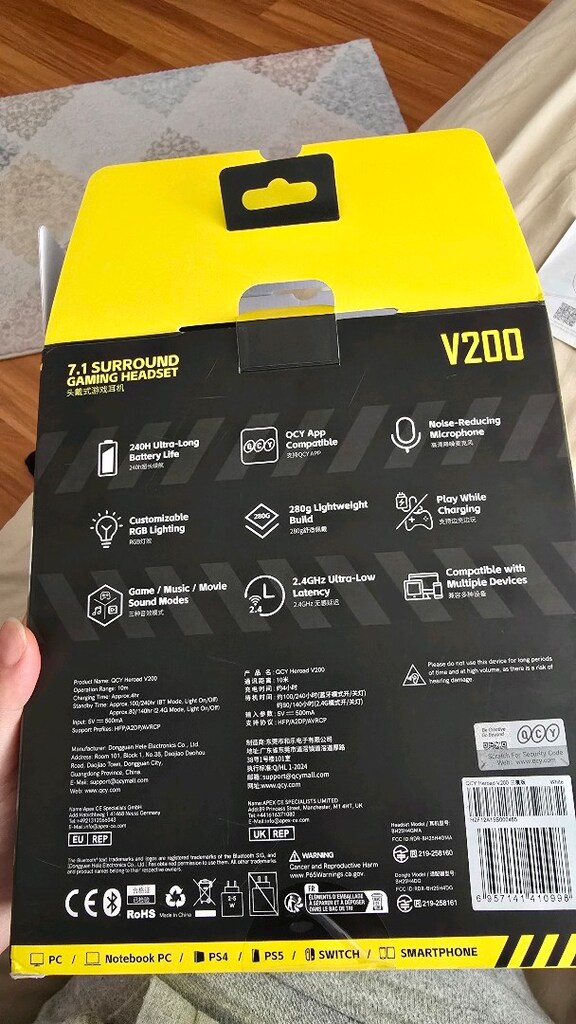 QCY Heroad v200 çok fonksiyonlu kulak üstü kulaklık - 6