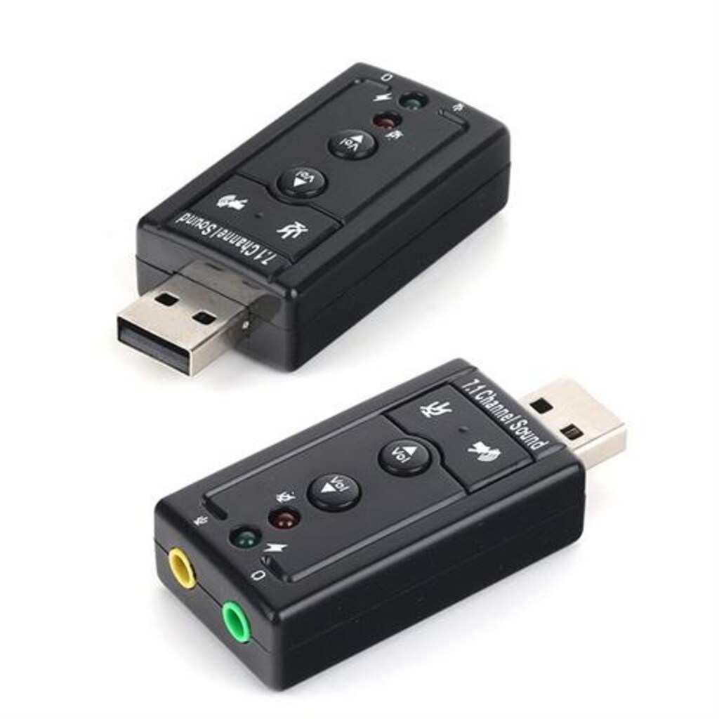 7.1 USB 3.5 mm Ses Kartı Mikrofon Kulaklık Harici - 6