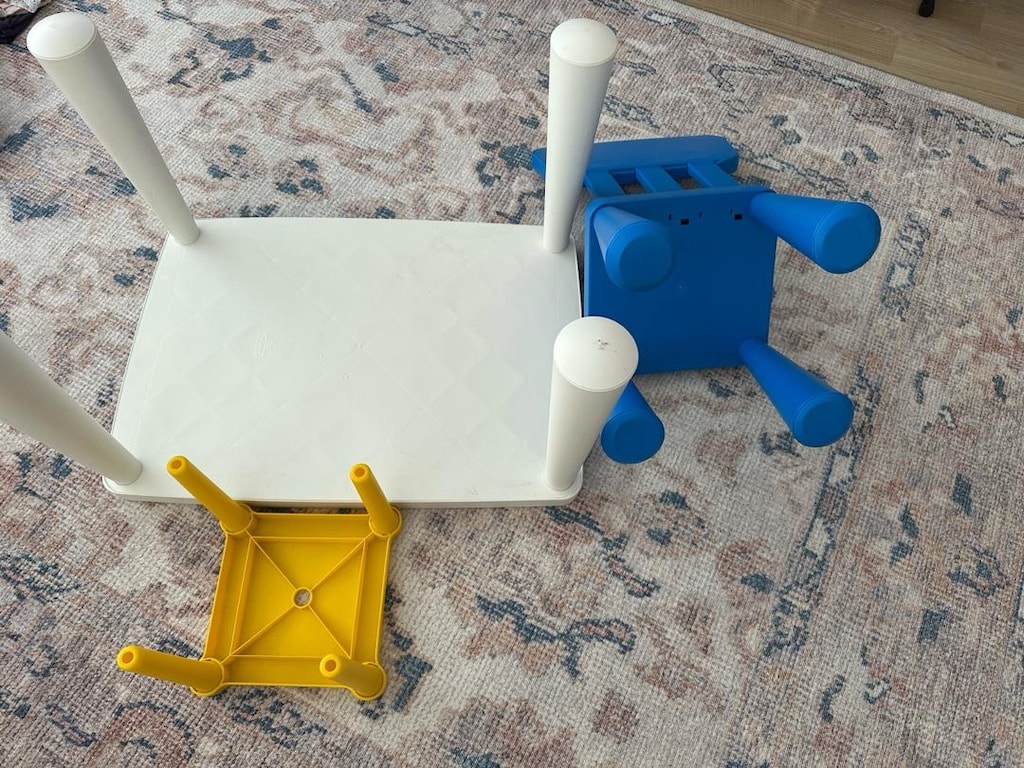 IKEA MAMMUT Çocuk Masa + Sandalye | UTTER Tabure HEDİYE - 6