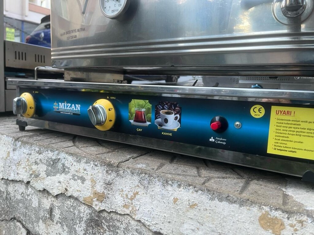 MİZAN DOĞALGAZ CE BELGELİ ÜÇLÜ ÇAY KAZANI SIFIR AYARINDA KULLANILMAMIŞ - 5