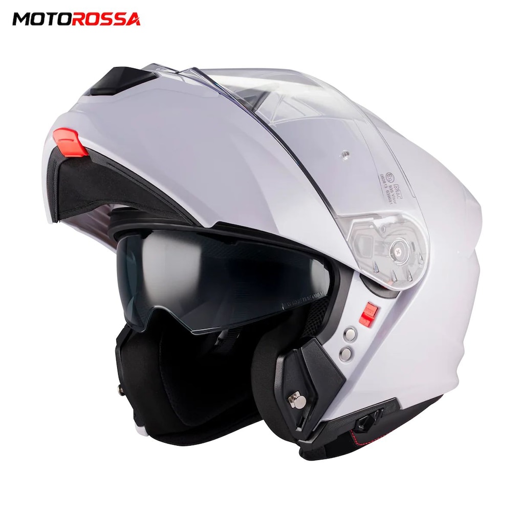 MT Genesis SV Pure A0 Beyaz Çene Açılır Motosiklet Kaskı | MOTOROSSA