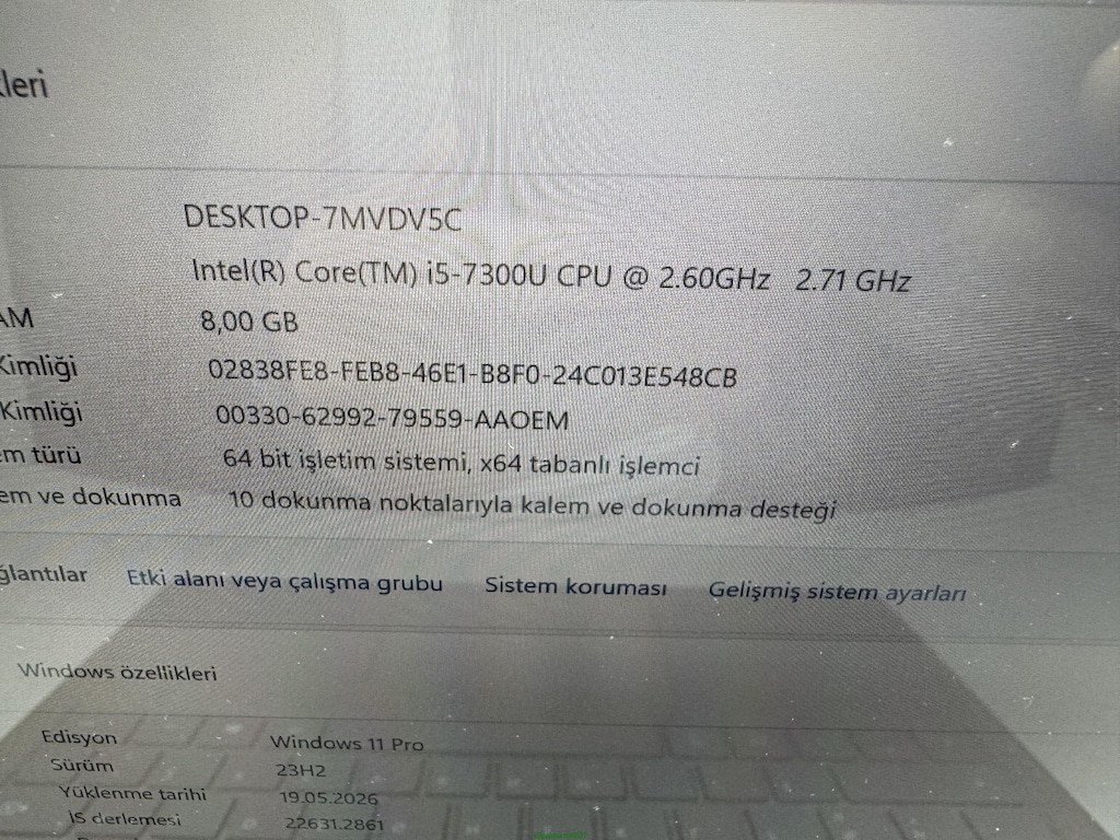 SURFACE İ5 7. NESİL 8 GB RAM 256 NVME DOKUNMATİK - 4