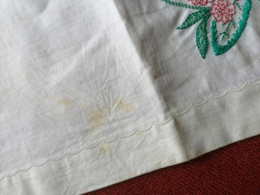 Vintage El işi (İğne ardı ve sarma işi) bohça - 6