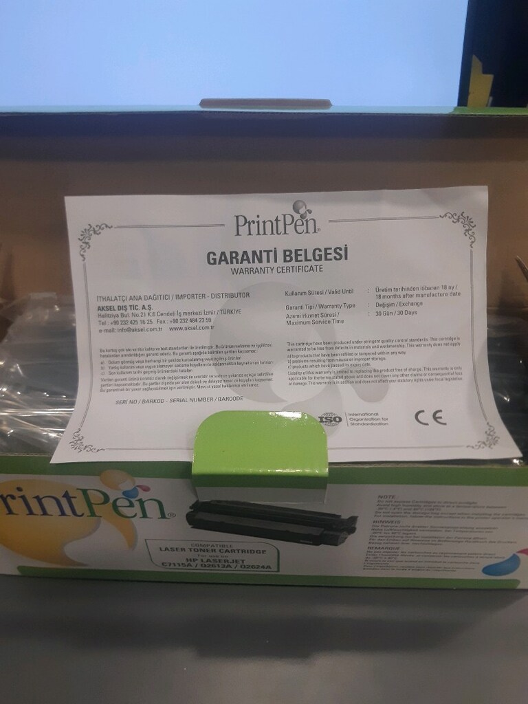 PrintPen Laser Toner ( sıfır ) - 3