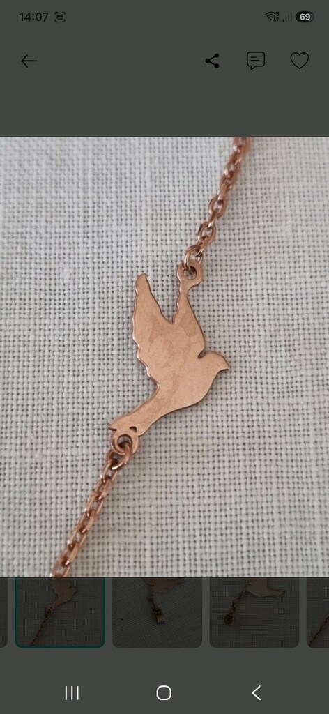 So Chic Rose Altın Kaplama Taşlı Kolye - 4