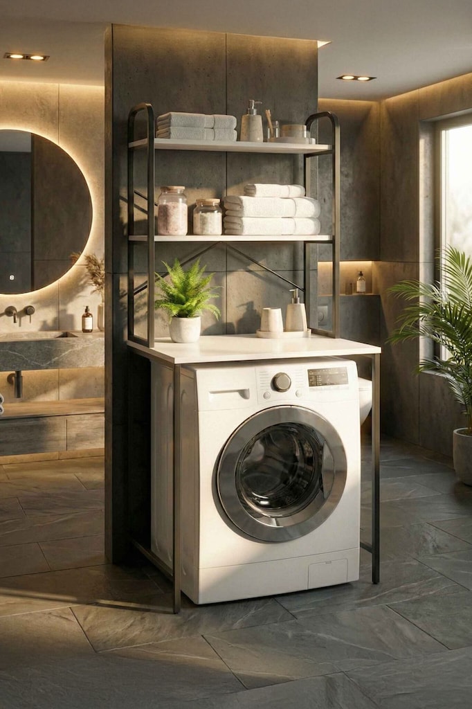 ÇOK AMAÇLI 2 RAFLI METAL BANYO DÜZENLEYİCİ & RAF
