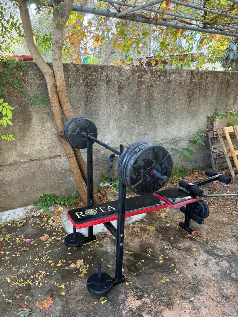 Boxing MMA Kum Torbası, Rota Bench sehpası, bar ve ağırlık seti. - 3