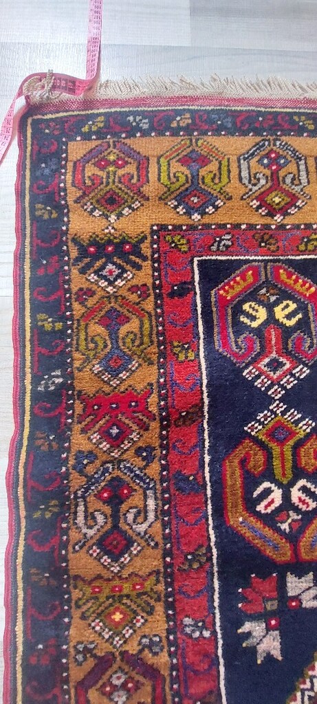 Kayseri Yahyalı yün kök hali el dokuma - 10