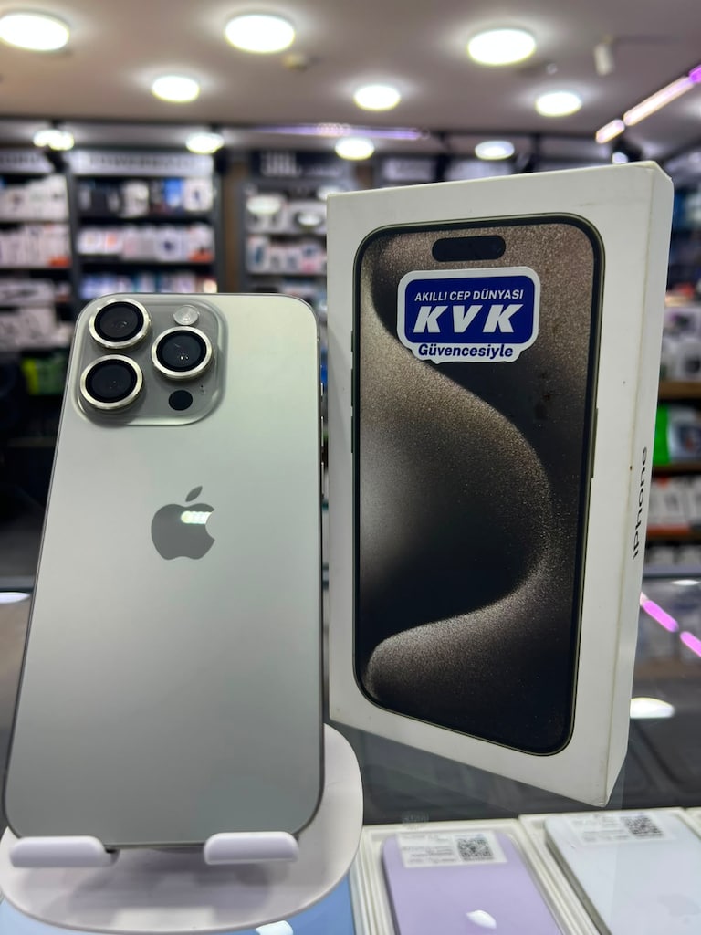 İPHONE 15 PRO- 128GB - PİL 88- HATASIZ-APPLE TR CİHAZI - 2