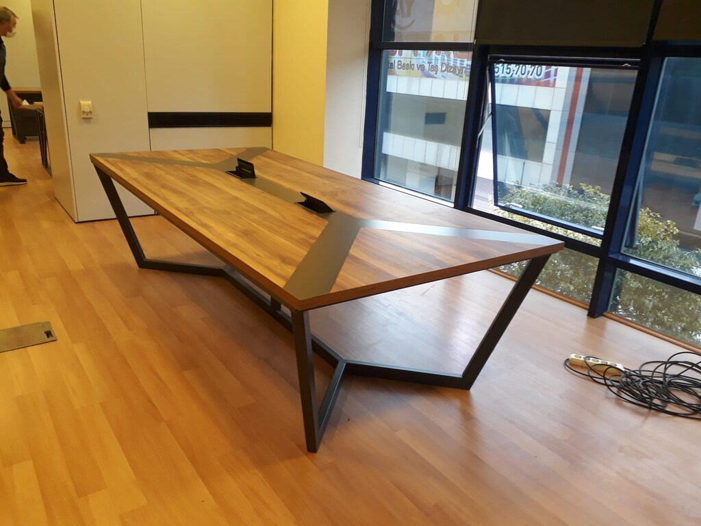 ŞERİTLİ TOPLANTI MASASI / MODERN MASA / ARAL OFİS - 4
