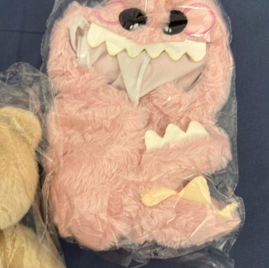 PUFFY HUG BEYAZ PUFFY + PEMBE DİNO KOSTÜMÜ - 10
