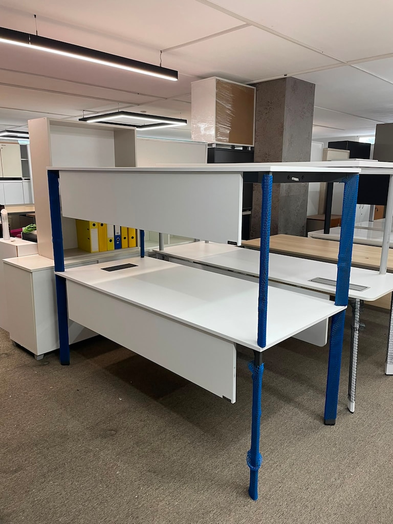 KLAS OFİS ÜSKÜDAR 180x80 cm BÜROTİME BEYAZ ÇALIŞMA MASASI - 3