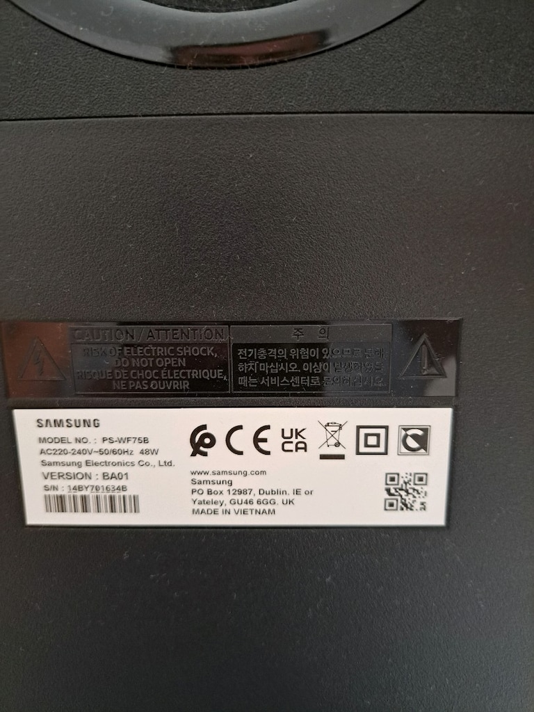samsung soundbar ps-wf75b - 2
