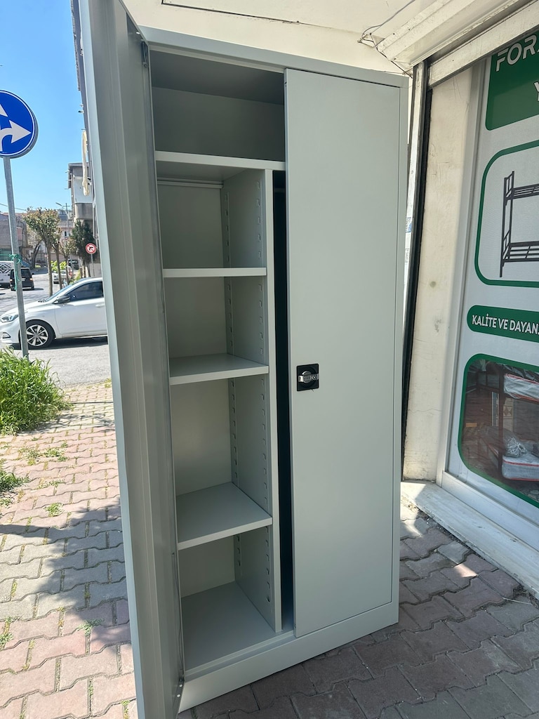 BEYAZ RENK 198 CM TEMİZLİK DOLABI - 3